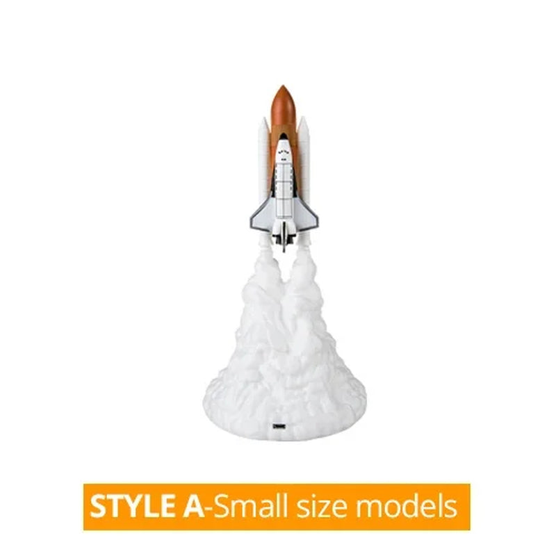 1Pc Creative Rocket Nightlight - Atmosphere Lamp for Casual Decoration and Gift Giving 3D Printing Technology Small Rocket