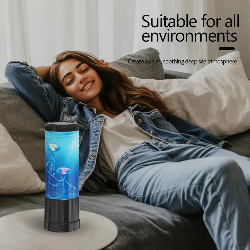 Color Changing Jellyfish Lamp Usb/Battery Powered Table Night Light Children'S Gift Home Bedroom Decor Boys Girls Birthday Gifts